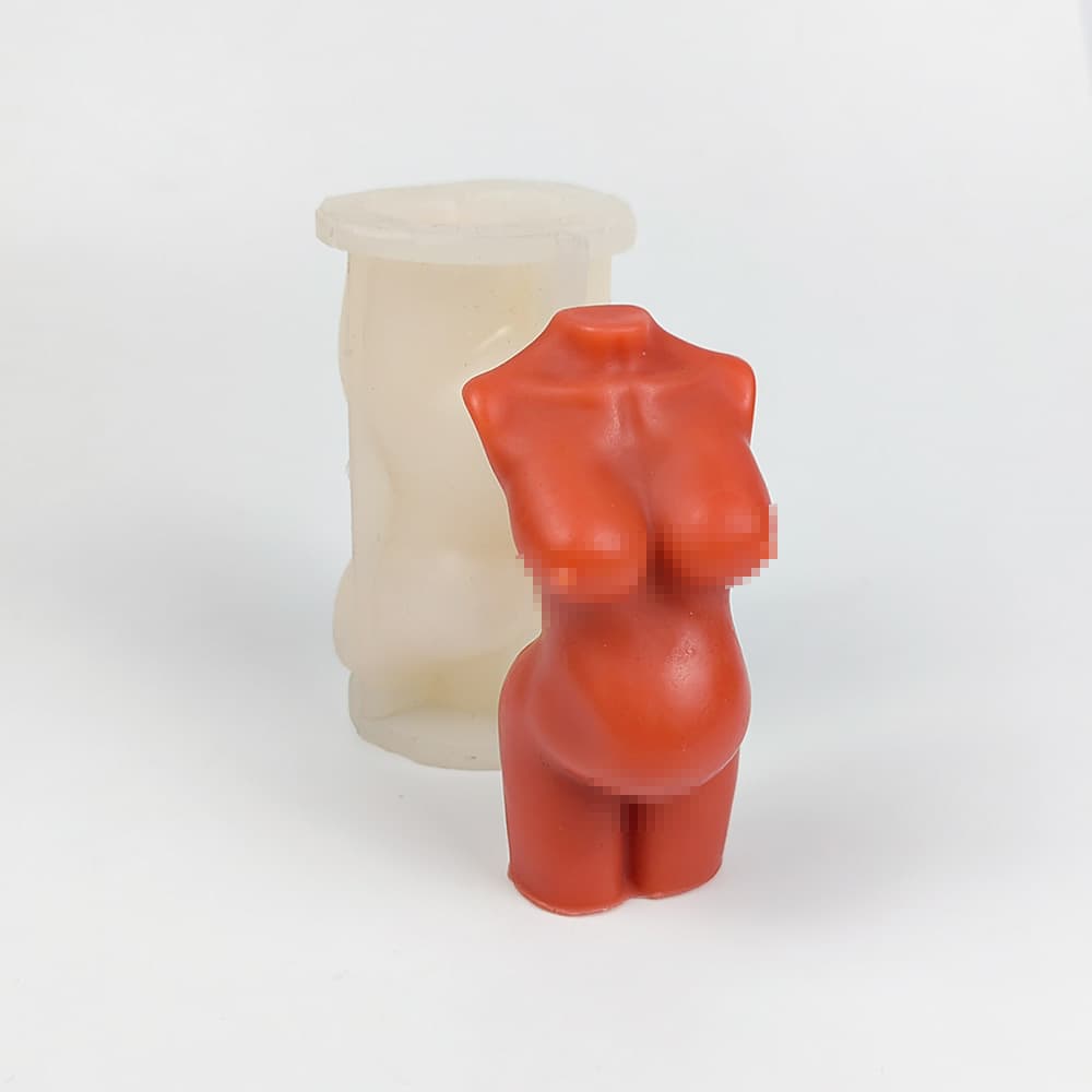 Pregnancy Woman Aromatherapy Candle Silicone Mold Handmade 3D Body Candle Mold Cross-Border Hot Selling Woman Body Mold
