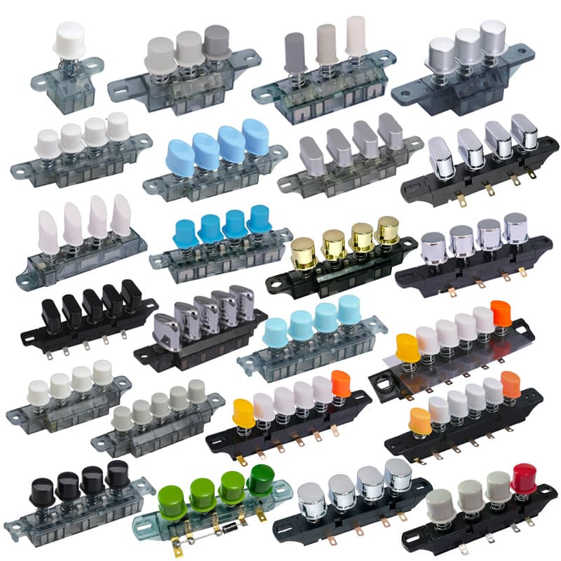 Floor Fan Standing Electric Fan Four-Key Piano Switch Industrial Fan Desk Fan Four-Speed Button Gear Piano Switch