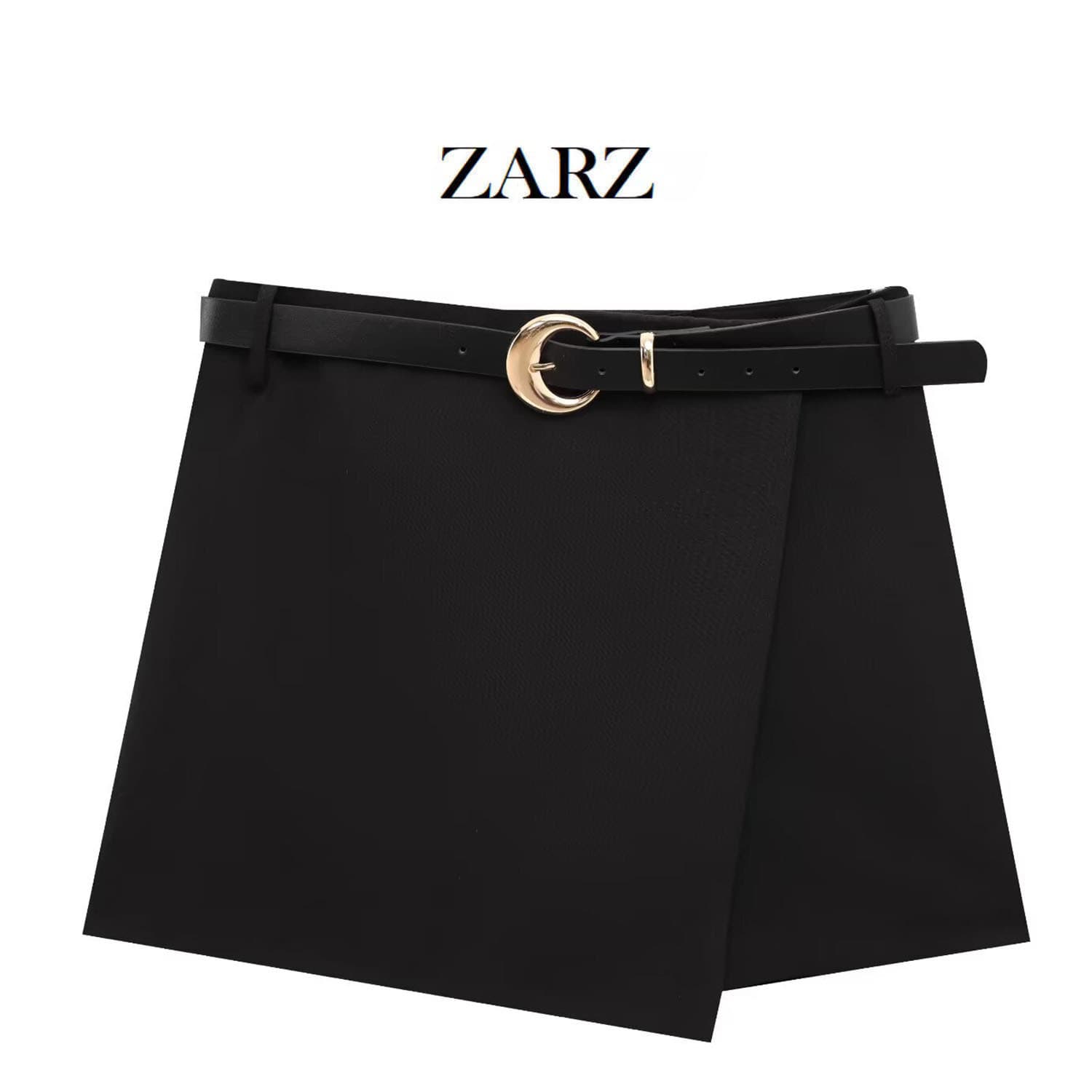 ZARZ homemade European and American style new women's clothing, fashionable belted double-breasted culottes 8741_035