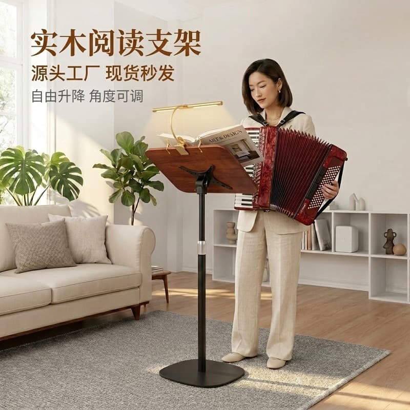 Height-Adjustable Floor Standing Book Stand, Reading Stand, Music Stand, Drawing Stand, Laptop Stand, Reading Rack