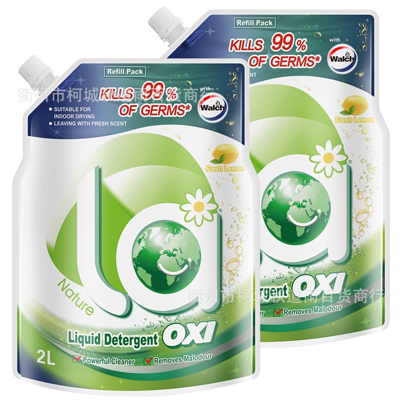 La Oxygen Wash Walex Laundry Detergent Lemon Pinewood 2L*3 Bottles, Antibacterial Genuine Product, Free Shipping, Wholesale, Drop Shipping