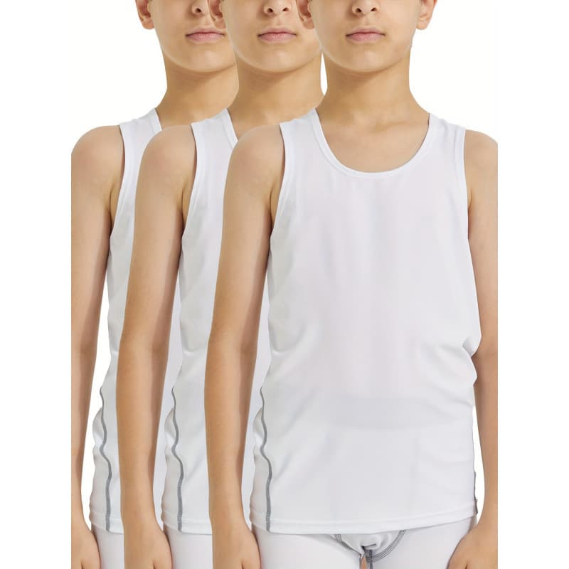 2026 New Cross-border Drop Shipping Boys' 3~4 Piece Compression Sleeveless Soccer Training Suit