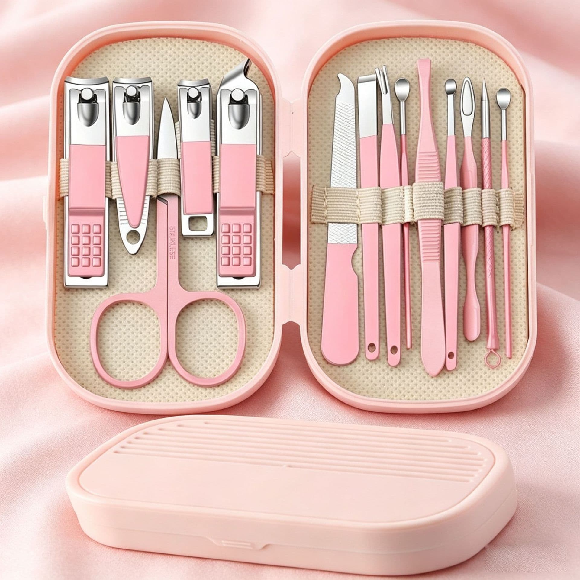 Cross-Border Nail Clipper Set Manicure Tools 14-Piece Set Stainless Steel Nail Clippers Manicure Tool Set