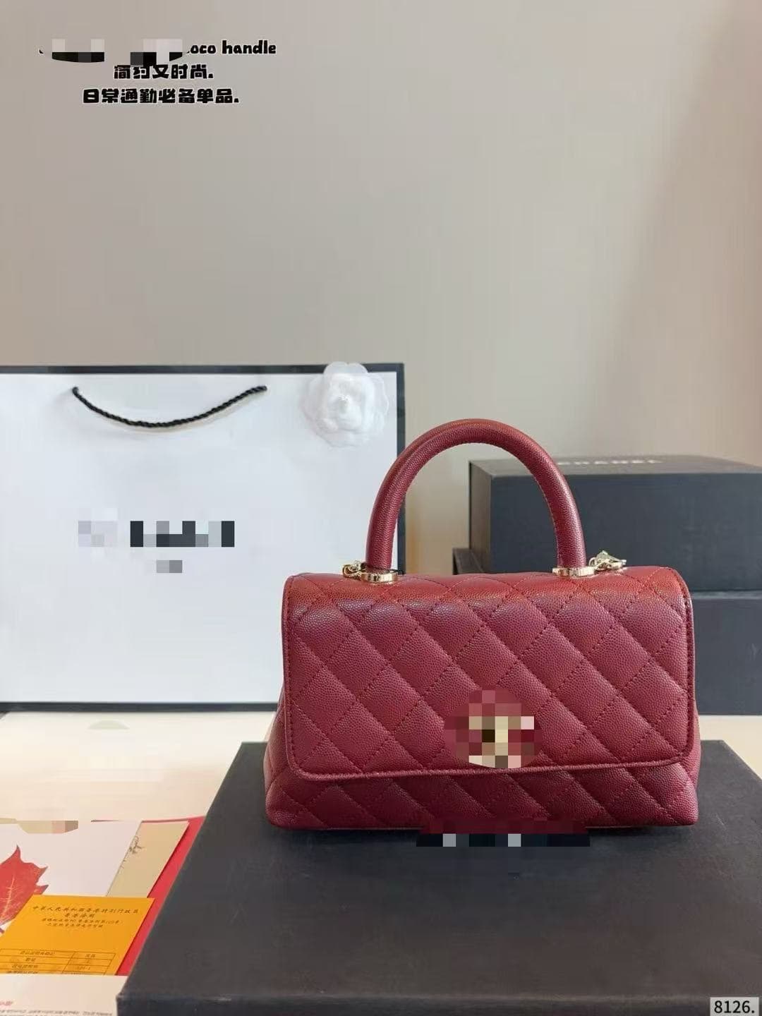 New Cross-border Chanel-style Elegant Caviar Bag Versatile Shoulder Bag Crossbody Bag Fashionable Quilted Chain Bag