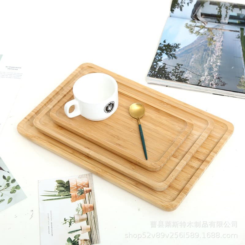 Wooden Serving Tray for Home, Dining Room, Kitchen, Living Room, Snack Plate, BBQ Tray, Salad Tray, Tea Tray, Dinner Plate, Fruit Tray