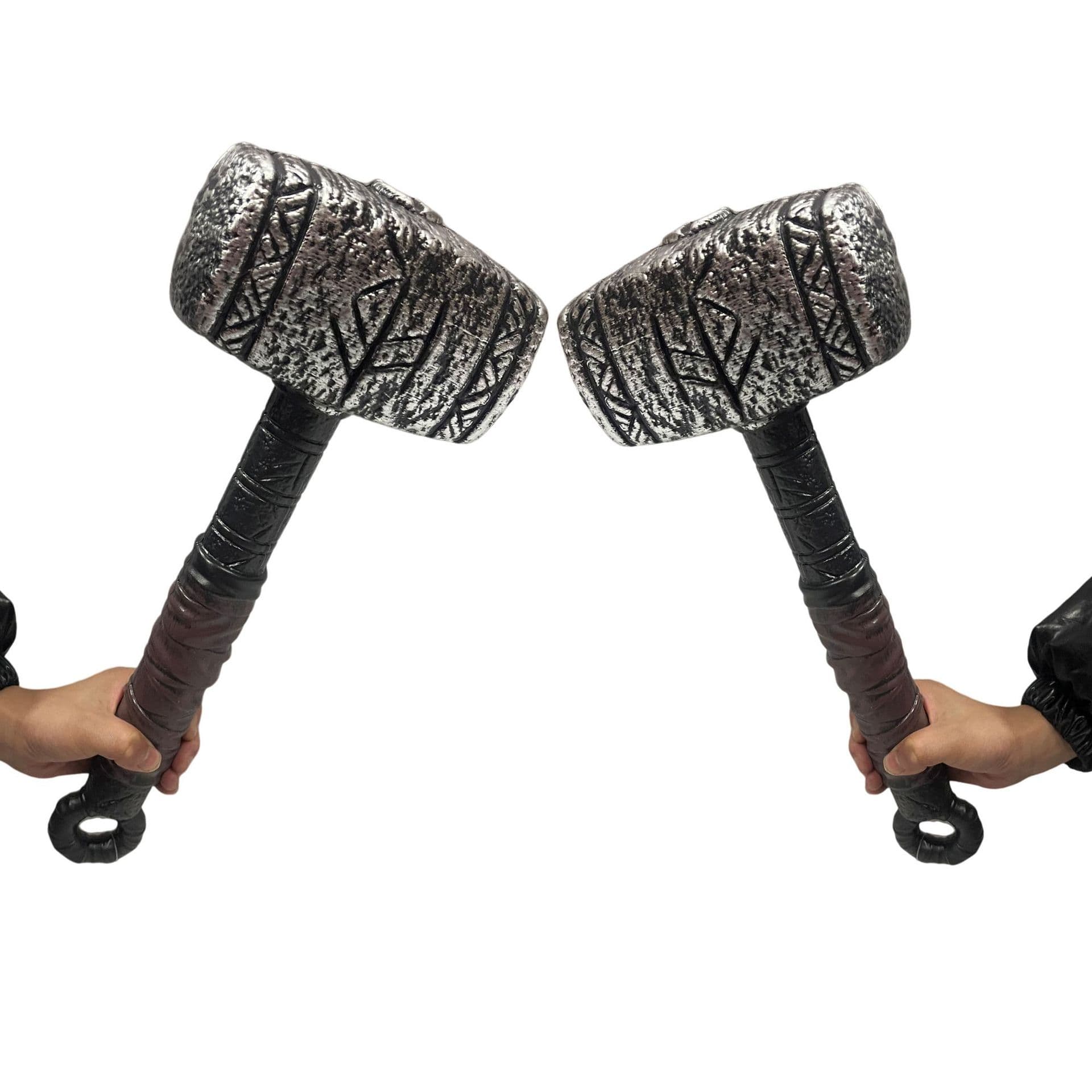 Halloween Cosplay Prop Hammer Thor Hammer Stage Performance Prop Plastic Toy Zombie Hammer Decoration