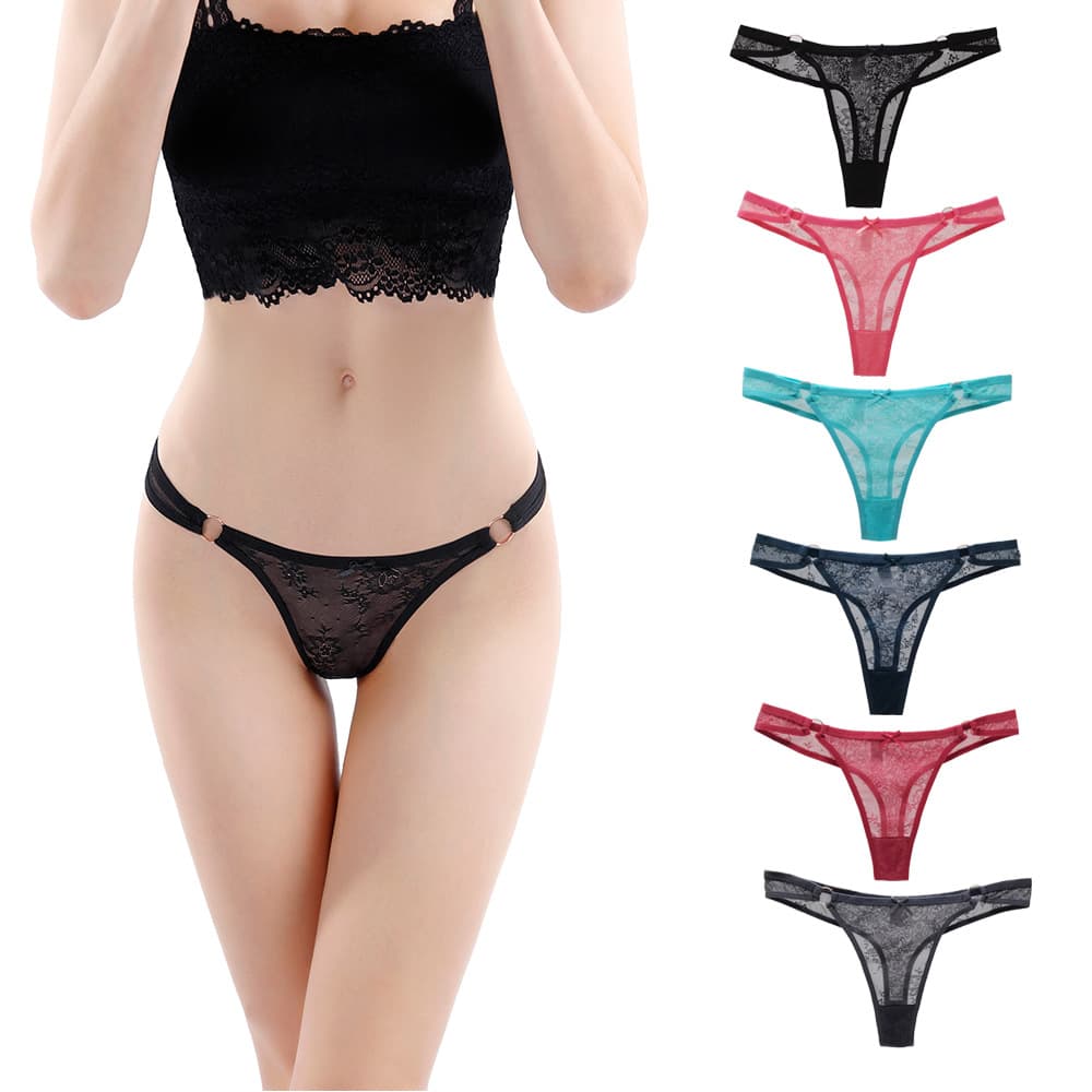 Cross-border e-commerce thongs, sexy hollow-out women's thong panties/T-panties, eBay source, wholesale women's underwear