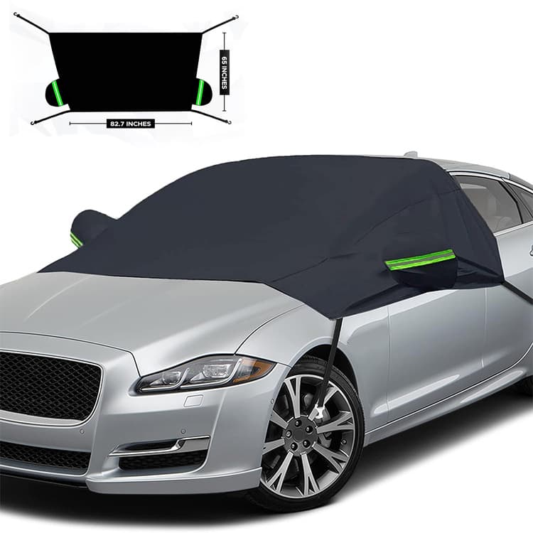 Cross-Border Sunshade, Car Snow and Frost Protection, Snow Protection, Sun Protection, Half Cover Car Cover, Car Cover Manufacturer