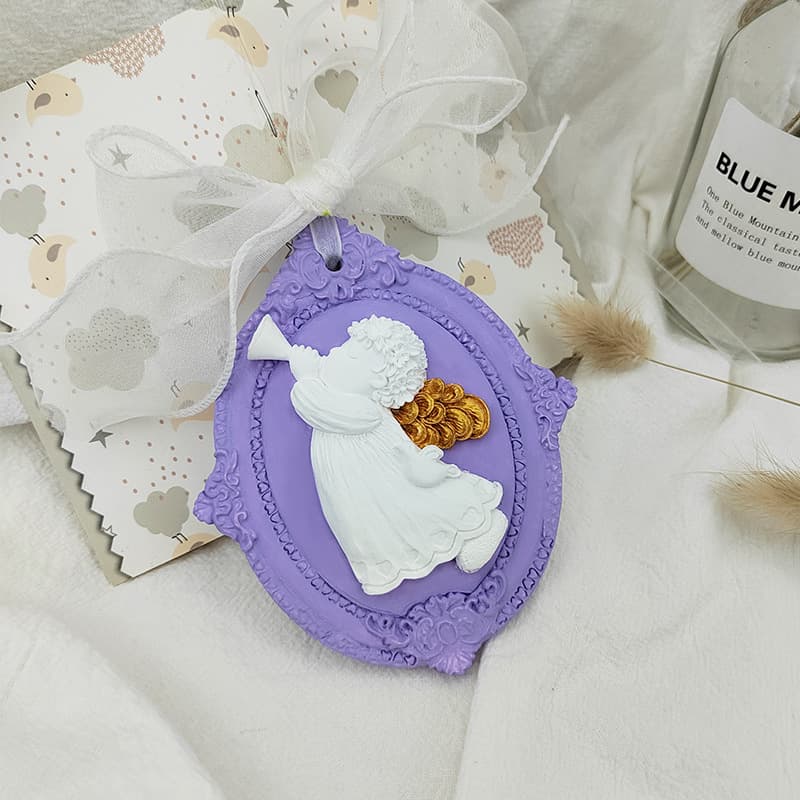 European-style photo frame fondant chocolate mold, aromatherapy plaster diffuser stone, carousel angel hanging sign silicone mold