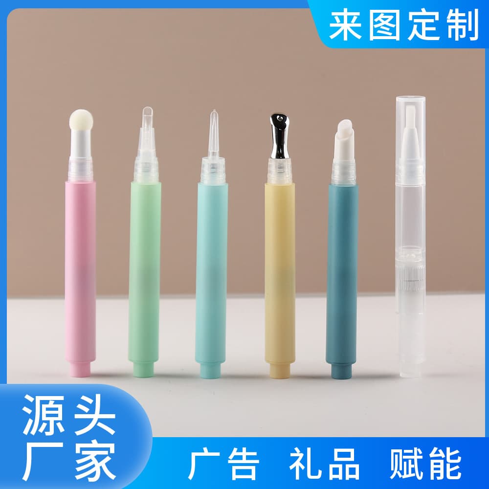New 2.8ml beauty teeth makeup press pen packaging material nail polish nutrient solution blush lip glaze essence oil press pen