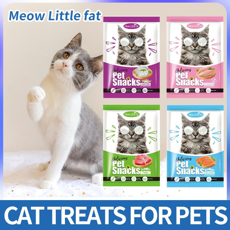 Meow Little Fat Meal Pouch Wet Food Cat Snack Cat Wet Food Pouch Cat Stick Pet Snack Nutrition Pack