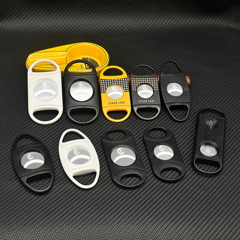 Cross-border large-aperture cigar scissors, simple and lightweight stainless steel sharp cigar scissors, cigar cutters, cigar accessories tools