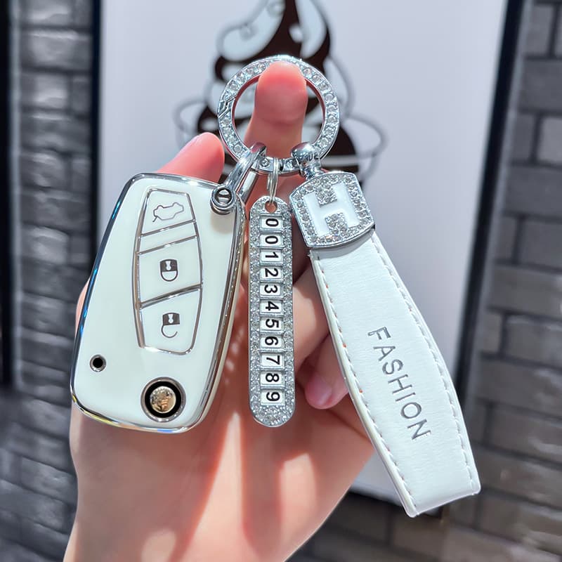 Fiat 500 Key Case Cover for Fiat Feixiang Zhiyue Boyue Remote Control Protective Shell Keychain Cross-Border Hot Seller