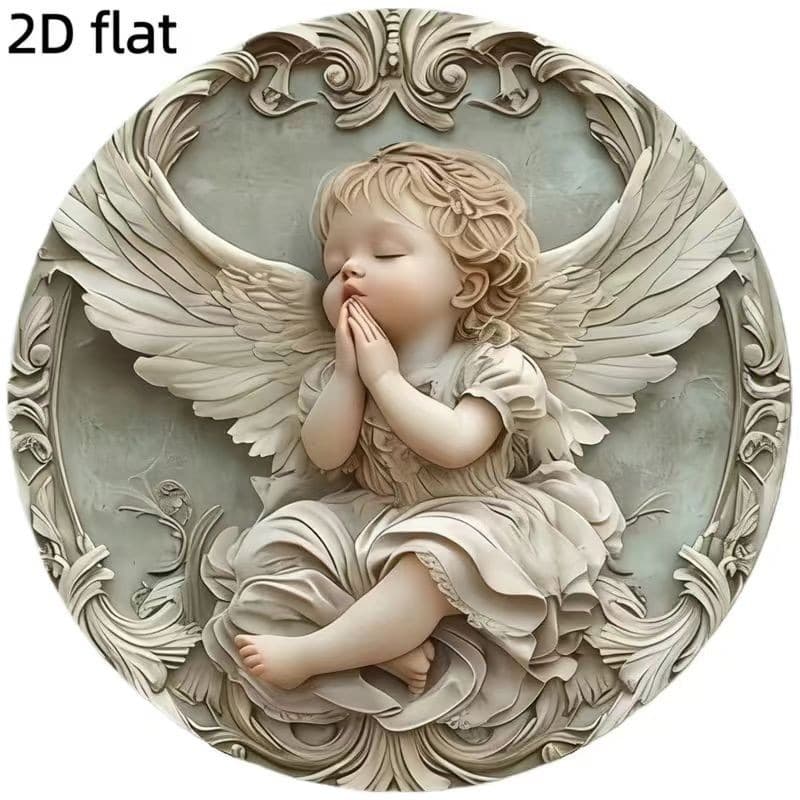 In Stock Wooden Peace Dove Round Sign Hanging Ornament for Home Living Room Welcome Door Hanger Office Entryway Decor
