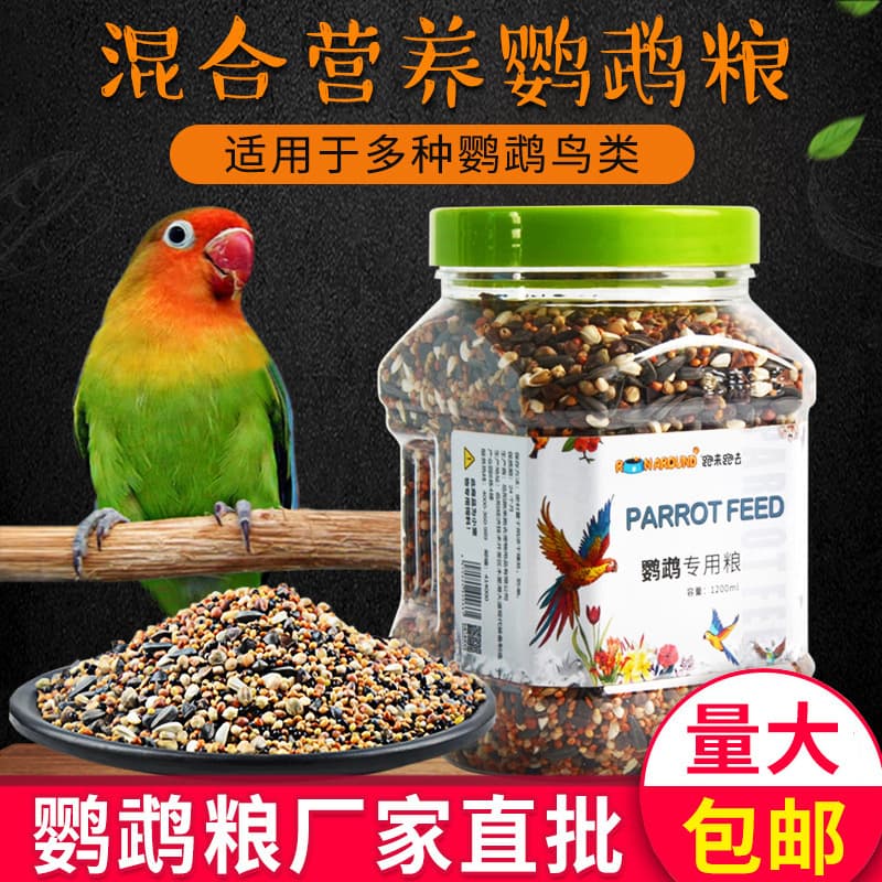 Running around budgerigar millet millet bird food feed peony black phoenix food bird food food 1200ml