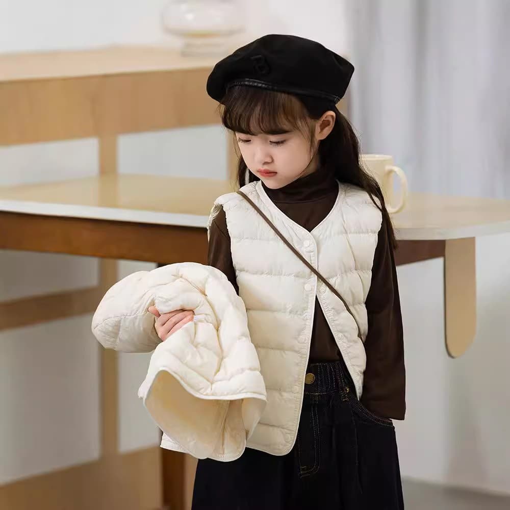 Youjia Clothing 2024 New Kids Solid Color Vest for Boys & Girls (Outer Wear)