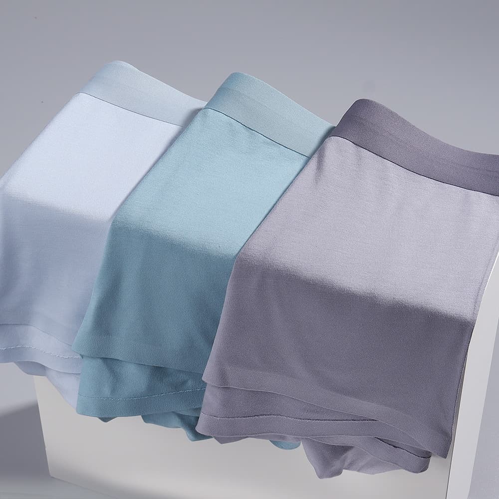Men's Underwear Bare-Sensation Seamless Contour Pouch Breathable Boxer Briefs One-Piece Ice-Silk Cotton Men's Underwear Wholesale