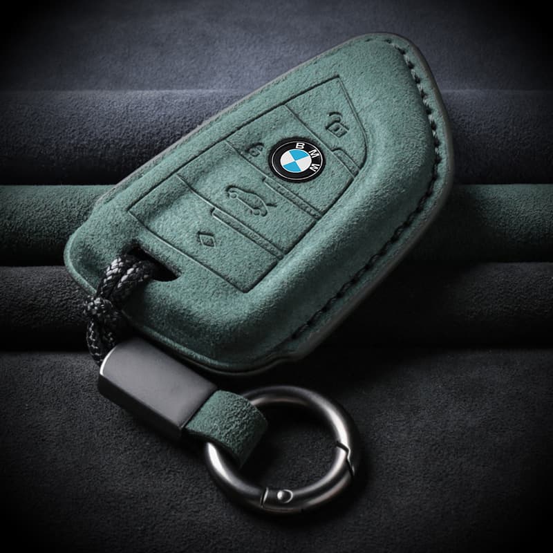 Suitable for BMW 5 Series Key Case, 3 Series X3 20i, X1, 5 Series X5, Suede Full Coverage Blade Shell, X6 X7 Clip