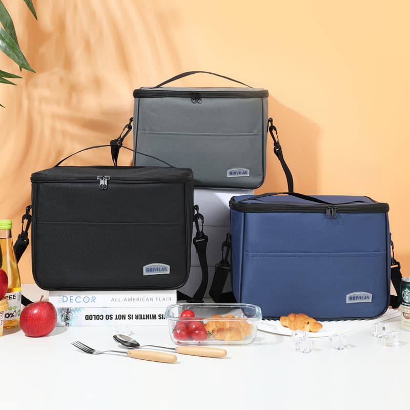 Factory Direct Insulated Bag, Extra Tall and Thick Picnic Bag, Shoulder Fresh-Keeping Ice Bag, Large Capacity Lunch Bag, Lunch Box Insulated Bag