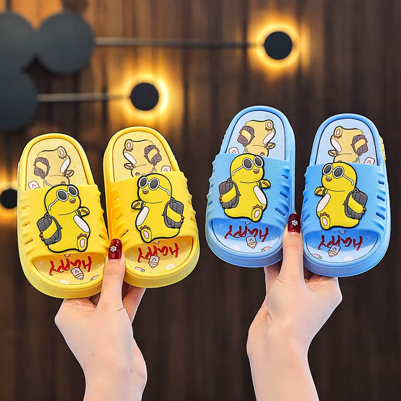 New Milk Dragon Children's Slippers Summer New Boys and Girls Cute Cartoon Non-slip Soft Sole Home Slippers for Toddlers and Kids