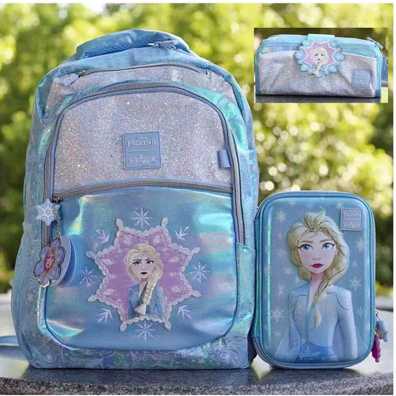 Smiggle Minecraft school bag student backpack backpack boy wallet card bag rice bag lunch bag