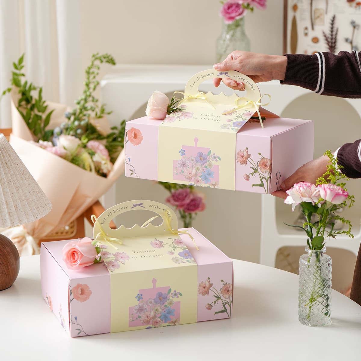 2026 Happy Mother's Day 6 Cupcake Packaging Box Fairy Mom Happy Holidays Cake Decoration Insert Card
