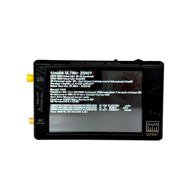 New 4-inch TinySA ULTRA Plus handheld spectrum analyzer 100k-7.3GHz for drone detection
