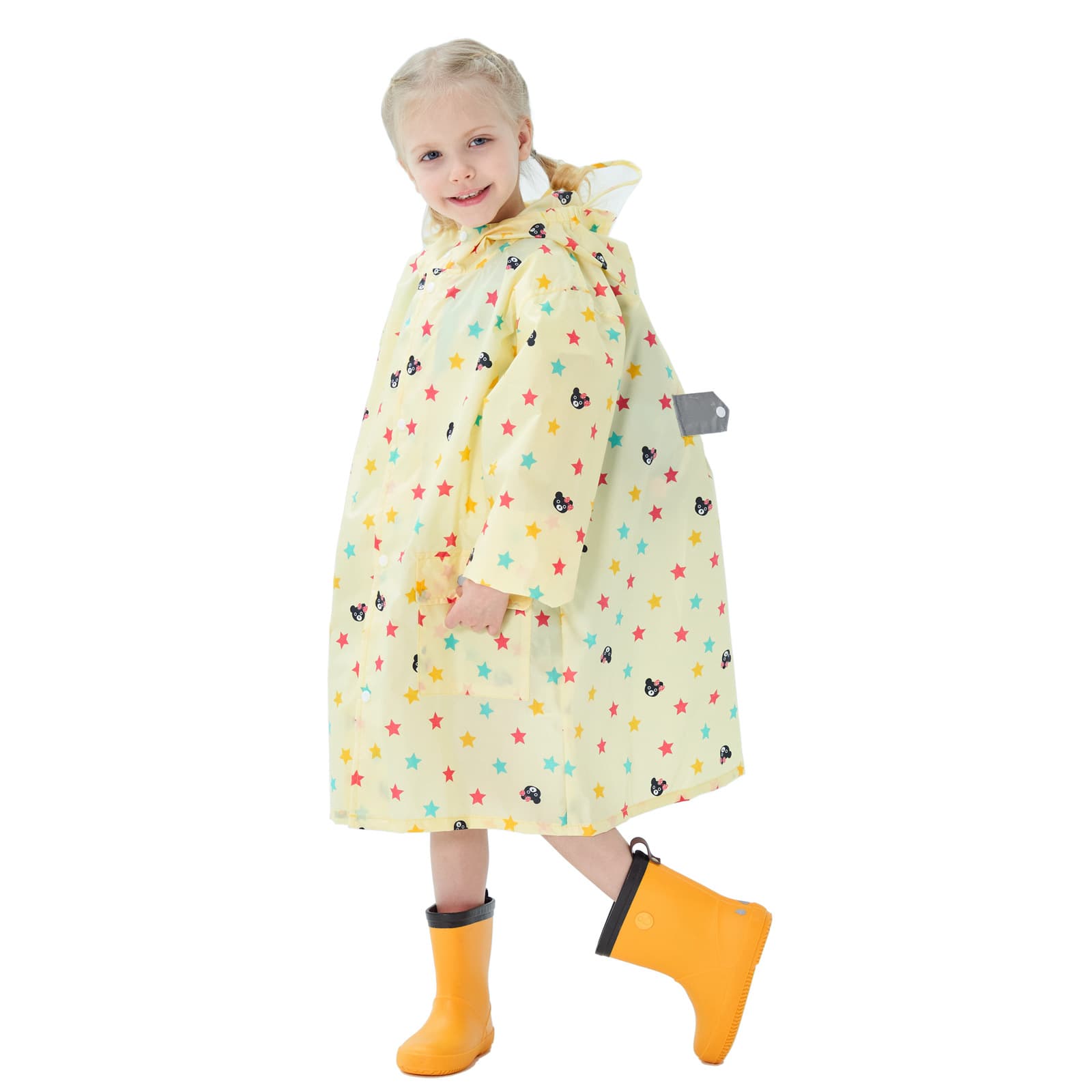 Japan Quick-Dry Lightweight Kids Raincoat Boys Girls Kindergarten Elementary School Rain Poncho with Backpack Space Export Quality