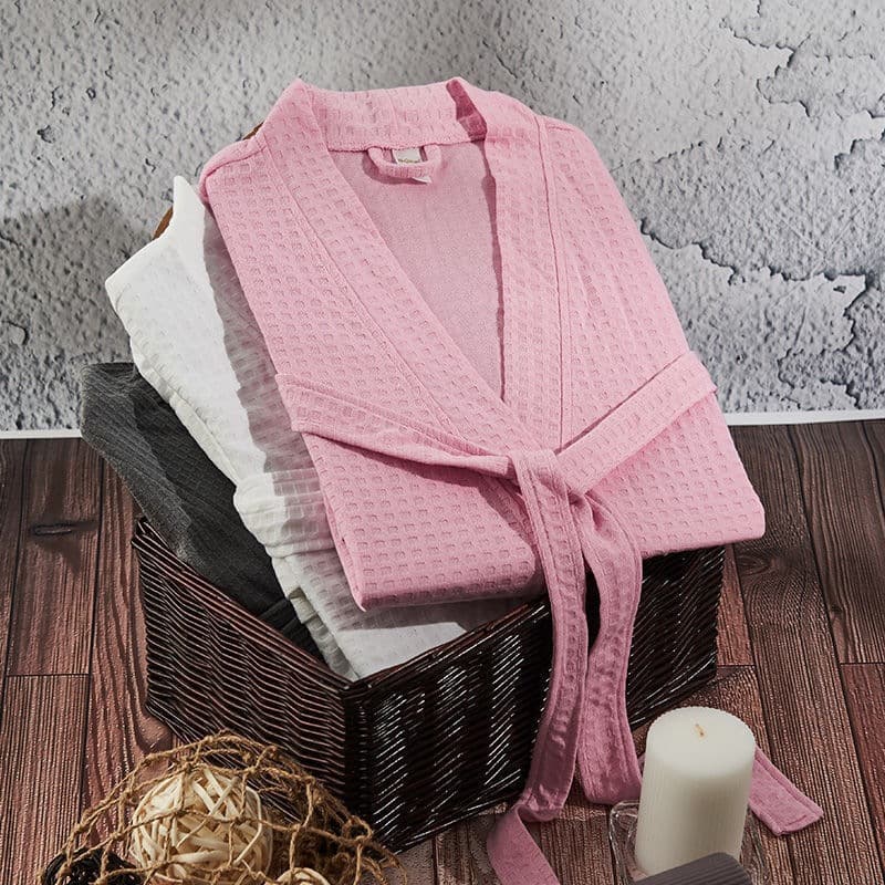 Spring and Autumn New Loose Waffle Bathrobe for Men and Women, Hotel Bathrobe, Summer Morning Robe, Couple Pajamas