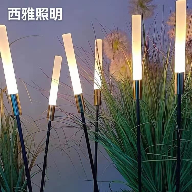 Reed lamp outdoor decorative lamp ground lawn lamp waterproof acrylic reed stick landscape lighting project led lamp