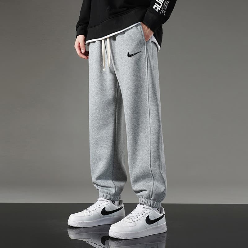 Men's Spring/Autumn 2025 New Casual Jogger Pants, Loose Fit, 9/10 Length, Couple Style, Student Trousers, Elastic Cuff Sweatpants