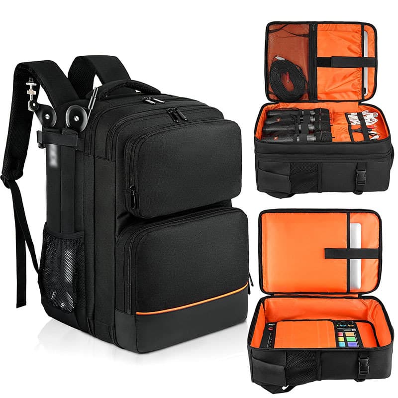Amazon Hot Selling Audio Mixer Travel Backpack Outdoor Performance Multi-Pocket Portable DJ Equipment Bag Customization