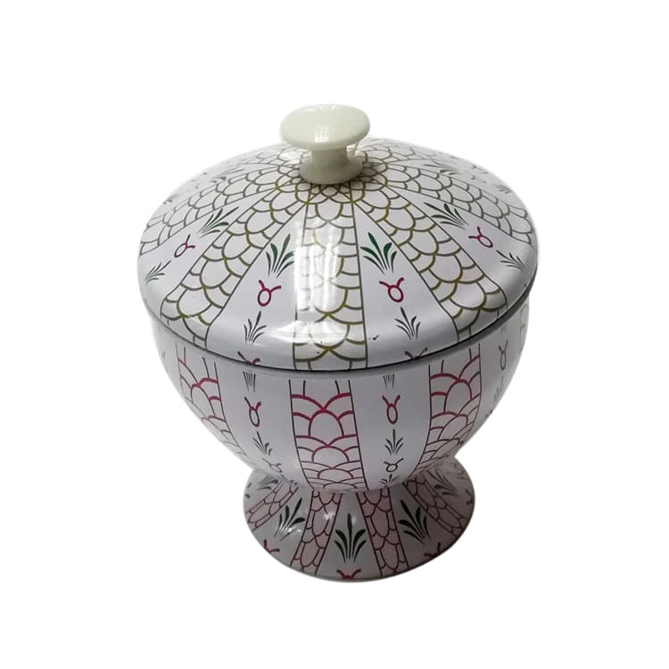 Factory Direct Iron Can with Lid, Wine Glass-Shaped Iron Can, Candy Iron Box with Tray, Shaped Wine Can Tinplate Can