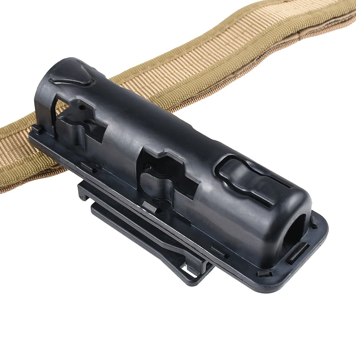 Tactical Quick-Draw Baton Holster 360-Degree Rotating GAS Holster Outdoor Mechanical Expandable Baton Holster Security Equipment Adjustable Waist Holster