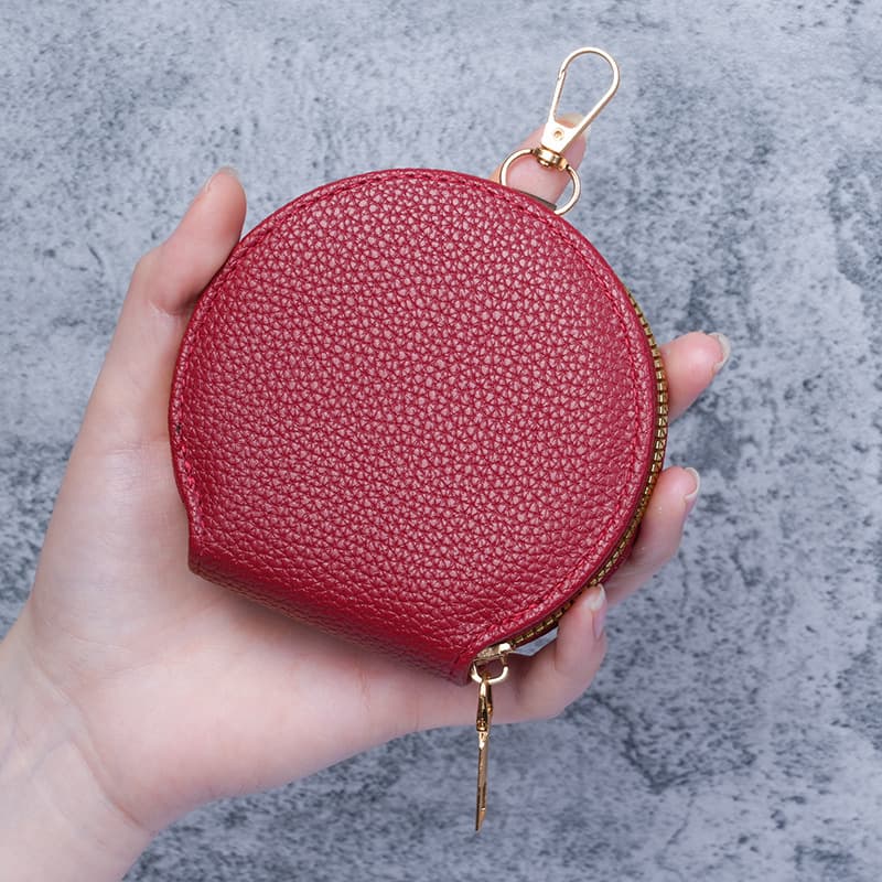 Korean Ins Style Round Mini Wallet, Women's Portable Coin Purse, Cosmetic Bag, Multi-Functional Student Coin Purse