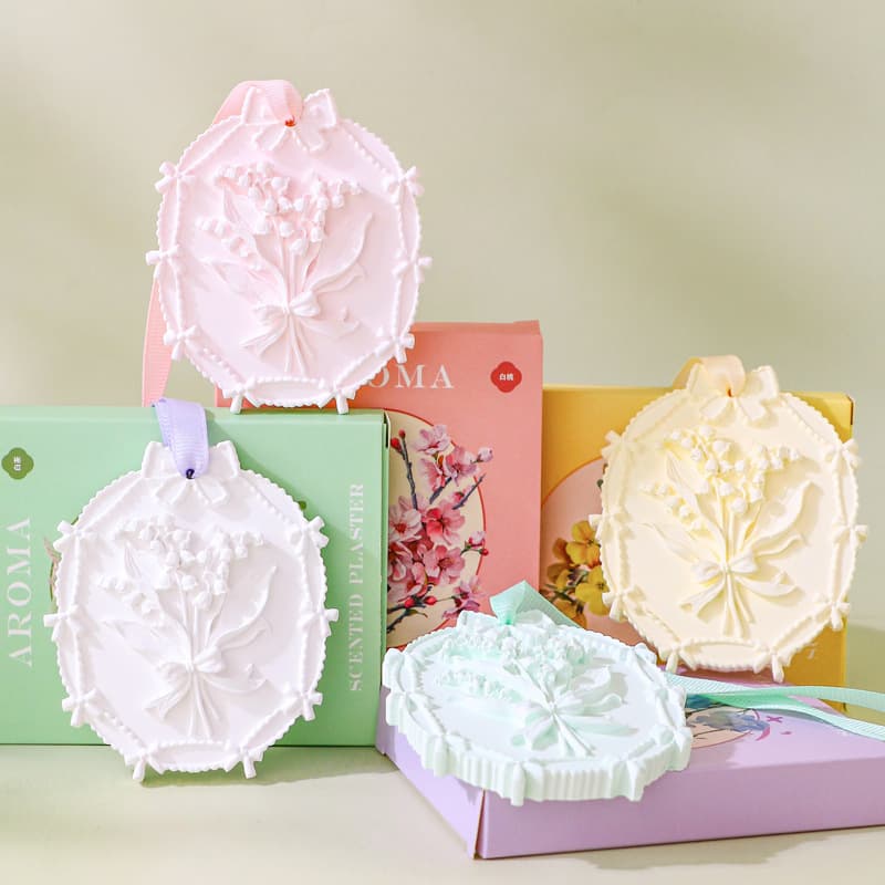 Relief gypsophila flowers gypsum aromatherapy wedding housewarming festival souvenir aromatherapy gift box home car fragrance