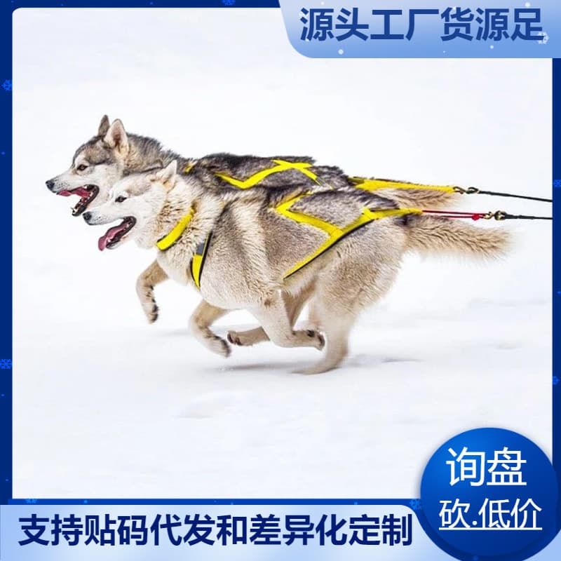Dog Outdoor Sled Harness Dog Weight Training Tow Line for Husky Samoyed Ski Scooter Pulling Rope