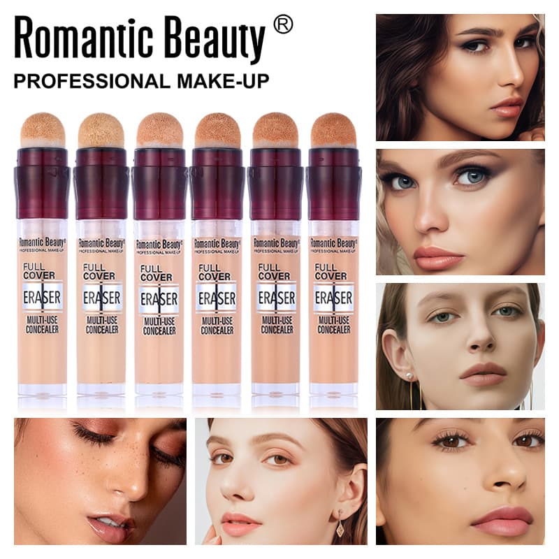 Cross-border Eraser Concealer Stick for Dark Circles, Blemishes, and Under-Eye Coverage, Long-Lasting, Non-Smudge Foundation Concealer