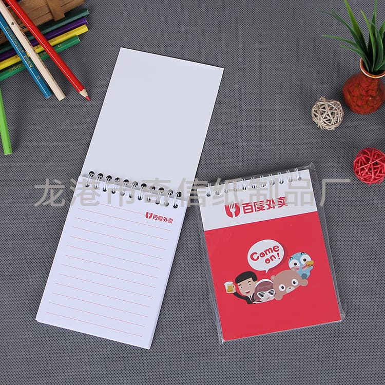 Bulk Production Eco-Friendly Pocket Wire-bound Notebooks, Elegant Flip-up Schedule Planners, Spiral Planning Notebooks in Large Supply