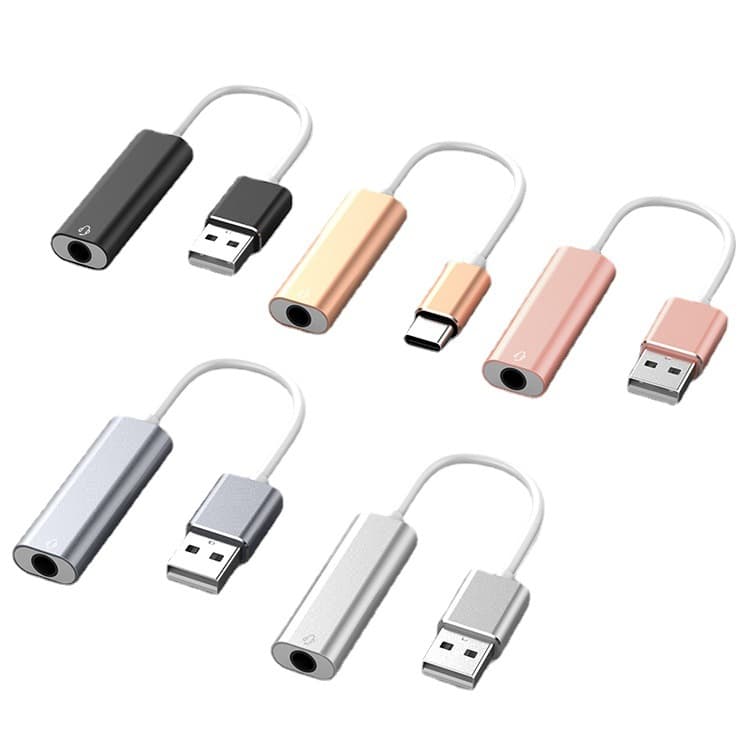 TYPE-C to 3.5mm audio adapter supports most smartphones, universal for computers
