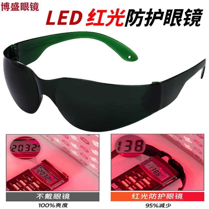 Factory Wholesale 600-900nm Protection Beauty Device Light Therapy Red Light Shading Goggles LED Red Light Protective Glasses