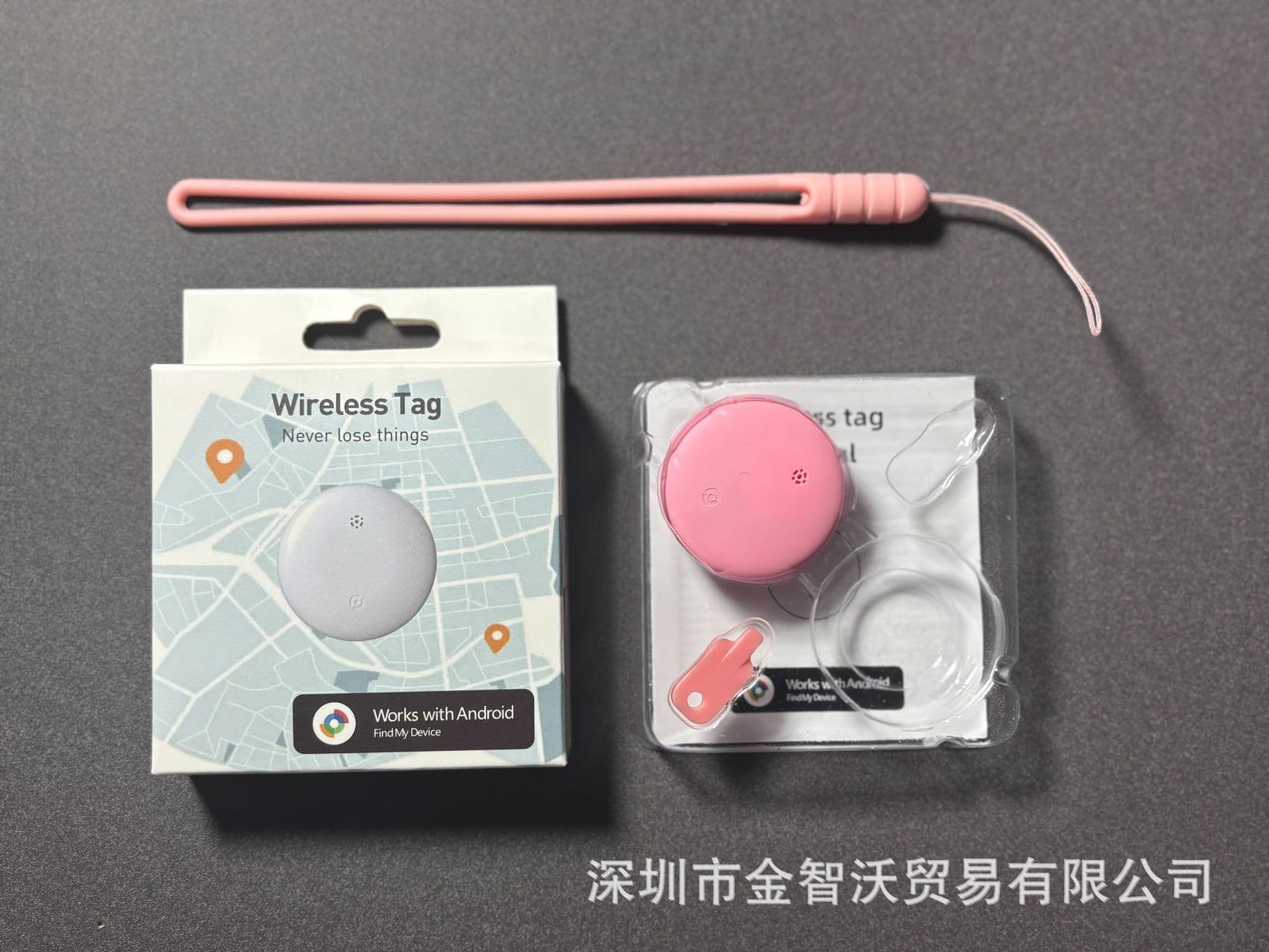 Find My Certified Anti-Lost Tracker Round Locator Pet GPS Tracker AirTags Compatible with Android and Apple