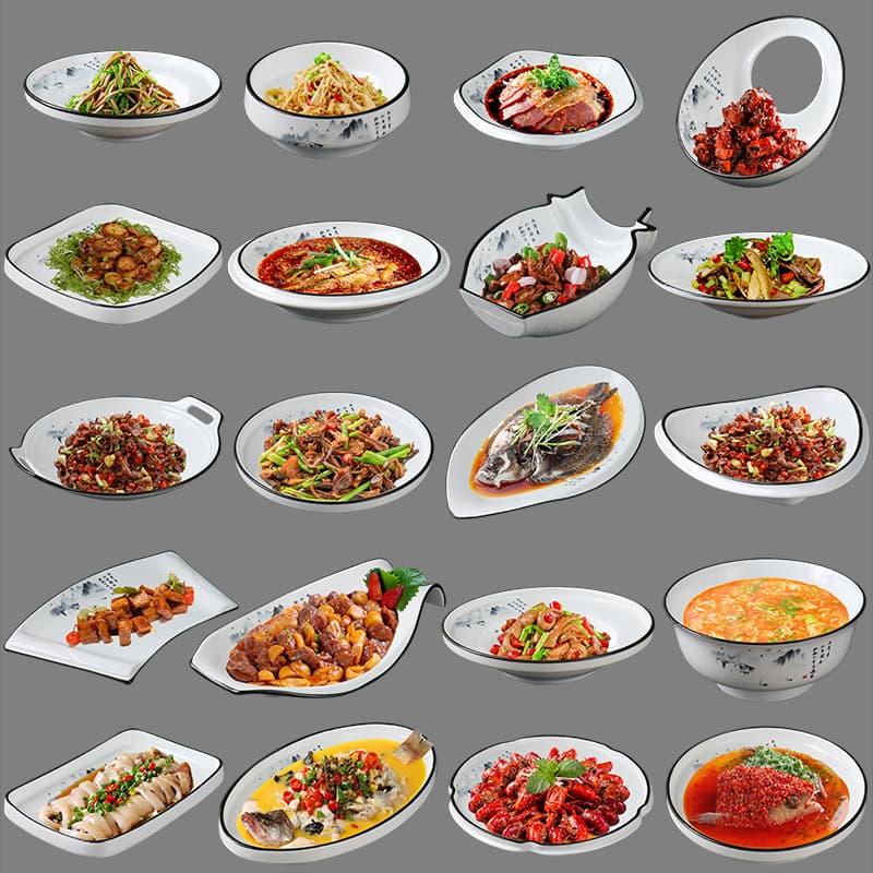 Hotel Specialty Tableware, Creative Plate, Home-use Dish Plate, Ceramic Stir-fry Plate, Restaurant-specific Cold Dish Plate, Commercial Use