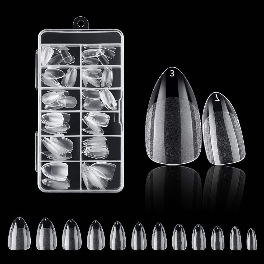 New Cross-Border Nail Tips No-Filing Thin Short Nail Tips Semi-Matte No-Trace French Toenail Tips 120pcs
