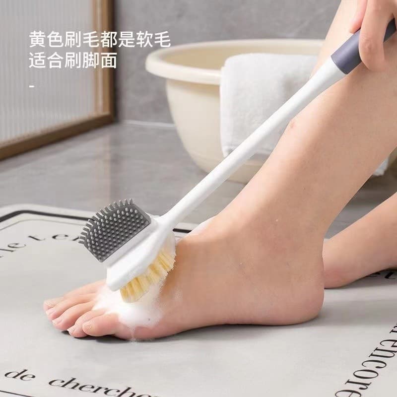Long-handled Anti-itch Foot Scrubber Massage Tool, Foot Wash Dead Skin Remover Brush, Multi-functional Clean Callus Toe Brush