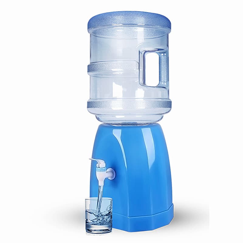 Simple Water Dispenser for Purified/Mineral Water, Home/Dormitory Mini Bottled Water Stand with Pump