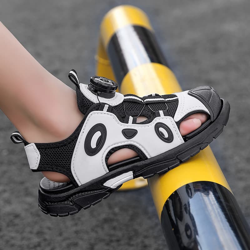 Wow Boys' Baotou Sandals Summer New Sports Beach Shoes for Big Boys Soft Bottom Non-Slip Children's Sandals