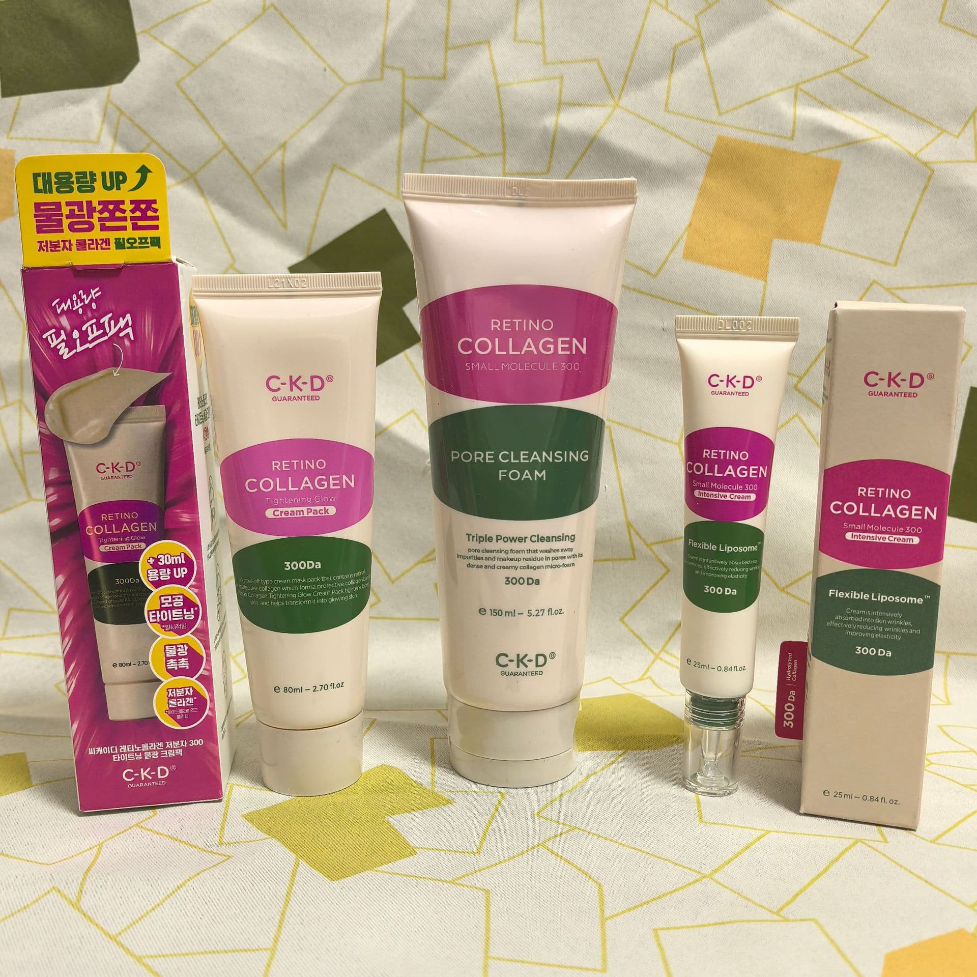 Cross-Border Korean Ckd Retinal Collagen Facial Cleanser 150ml Ckd Peel-Off Mask Ckd Neck Cream