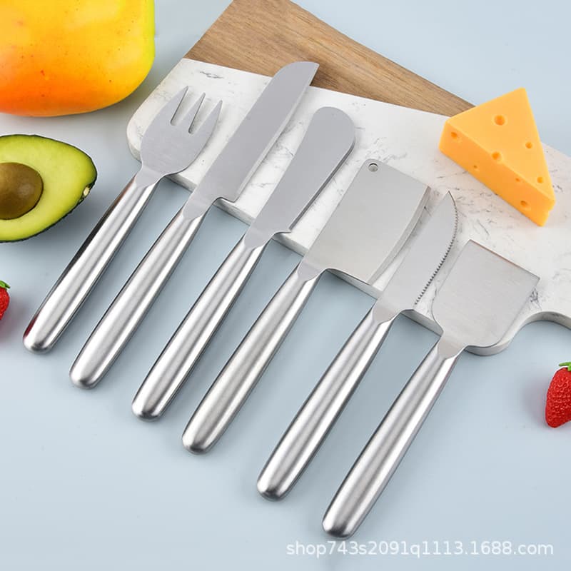 Stainless Steel Cheese Knife Steak Knife Cake Knife Fruit Knife Butter Knife Cheese Knife Butter Knife Kitchen Baking Tool