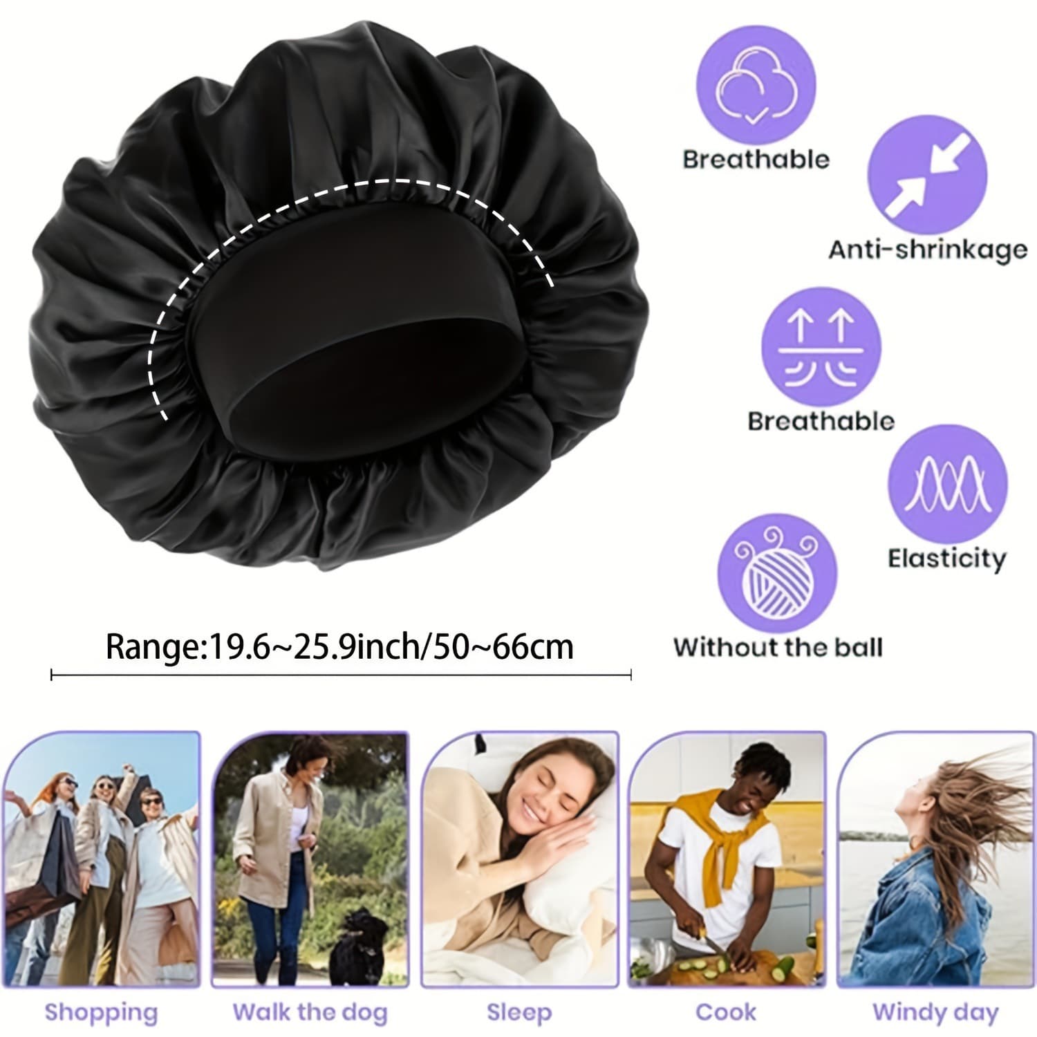 X7342026 New Cross-border Drop Shipping Perm Cap Fiber Deep Heat Therapy Wireless Perm Cap Model